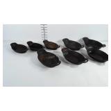 LODGE Cast Iron individual casserole dishes.  2