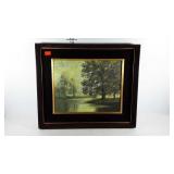 Oil painting on canvas, framed, 23x19