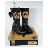 Mens size 10.5 Harley Davidson real leather boots