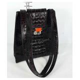 Alligator skin like purse