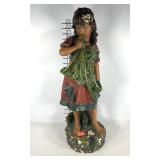 Girl statue, plaster with some chippy paint