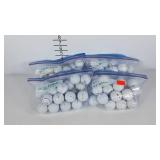 Golf balls, used balls, 48 Srixon and 48 Taylor