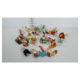 Disney holiday ornaments, plus a few other toys