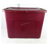 Sterilite 22 gallon tote with lid.