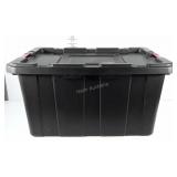 Sterilite industrial 27 gallon tote with lid.