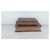 Two decor books. 9.5 × 6.5", and 12.5 × 8.5".