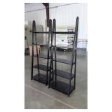 Pair of Ladder style Curio Display Shelves, free