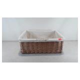 Wicker basket with fabric liner, liner needs