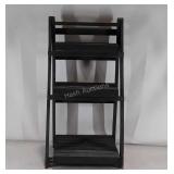 3-tiered folding wooden plant stand, 30" tall.