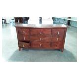 9 Drawer Dresser, finish condition as shown,