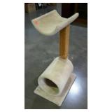 Cat tower. Scratching post, bed. 40" high.