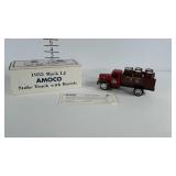 ERTL 1955 AMOCO Stake Truck model coin bank,