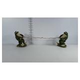 Indoor / outdoor frog tug-of-war figures. These