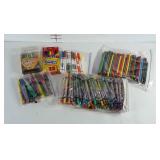 Coloring / art supplies: crayons, colored pencils