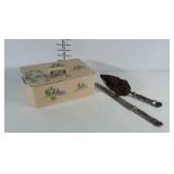 Mikori Ware Hand painted garden scene ceramic