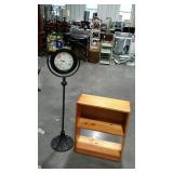 Two pieces. Small bookcase and battery powered