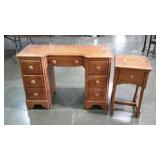 Desk and matching bed table. Both need some