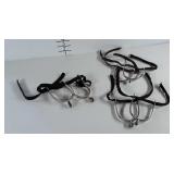 3 pairs of horse spurs.