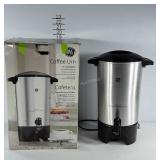 Electric GE Coffee Urn in box. Holds 42 cups.