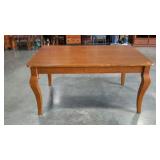 Solid dining table. Very sturdy. Missing one leg