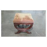 Upholstered stool. 18"×20"×19".