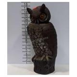 Poly garden decor owl, 18" tall.