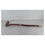 Natural wood walking stick/cane, 32" long.