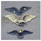 3 metal Eagles