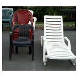 Lounge chair and plastic lawn chairs 5