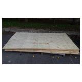 6 sheets 
78.5 in Long by 44 in wide