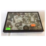 Display box of dug civil war items Leesburg, Va