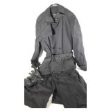 Military style overcoat with zip in liner, size