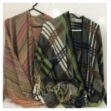 Two shawls one is Viola-Firenze made in Italy