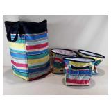 Thirty-one laundry room collapsible bins, one