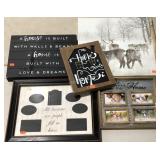 Home themed wall art, includes two photo collage