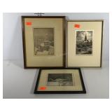 Wall art, H.S. Foster print of Independence Hall,
