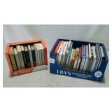 Two boxes of mostly cookbooks.