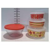 Refrigerator storage containers. 1 quart Pyrex
