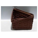 Longaberger rotating organizer basket.