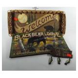 Cabin decor, Welcome basket, Black Bear Lodge