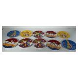 Pottery Barn "The Dance" series plates. 10 plates