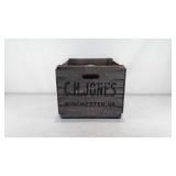 Wooden shipping crate with C.H. Jones,