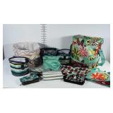 Thirty-One group lot: insulated cooler, baskets,