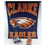 Group of Home Decor flags: Clarke County Eagles