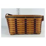 Large patriotic Longaberger Basket. Opening