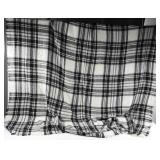 Lightweight acrylic lap throw in a black and