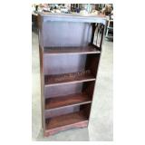 Small mahogany bookcase with cathedral window