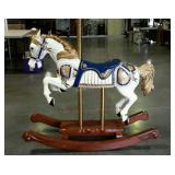 Carousel horse rocker. Made by SES WOODCARVERS,
