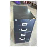 Two drawer file cabinet.