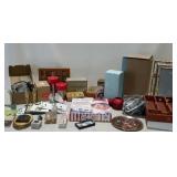 Group lot. Party lite items, reproduction toy